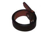 1 1/4 Wide Brown Leather Strap