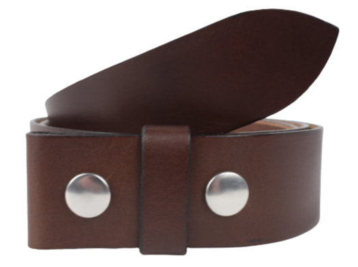 1.5 Wide Chestnut Leather Belt Strap Replacement with Snaps – Buckle My  Belt