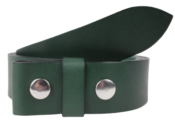 1 Inch Wide Green Leather Belt Strap
