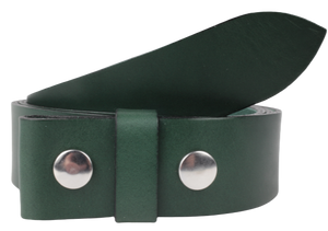 2 Inch Wide Green Leather Belt Strap 