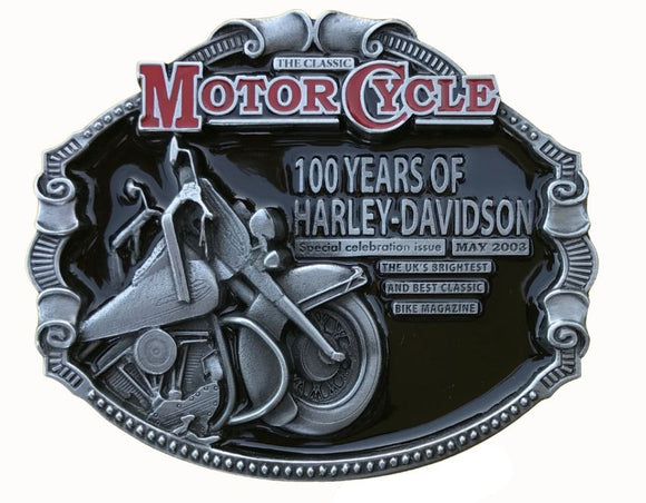 100 Years Harley Davidson Belt Buckle