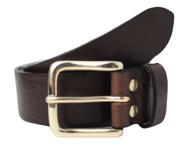 1 1/2 Inch Wide Dark Brown Belt
