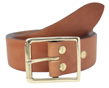 1 1/2" Inch Brass Rectangle Roller Buckle