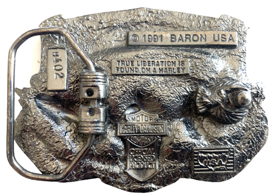 Genuine Harley-Davidson Silver Belt Buckles. Harley-Davidson Men main image 2