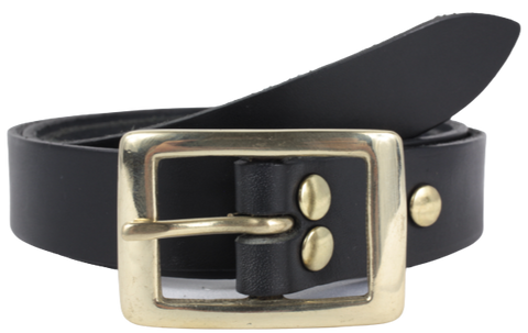 1 Inch Black Trouser Belt