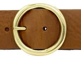2 Inch Brass Circle Belt Buckle