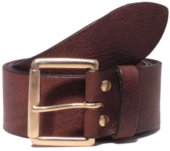 Big Brass Oval 2 Inch Buckle  Quality Leather Belts Handmade – Buckle My  Belt