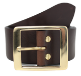 2 Inch Brown Leather Belt