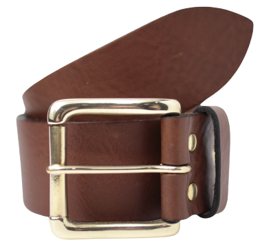 2 Inch Wide Brown Leather Belt