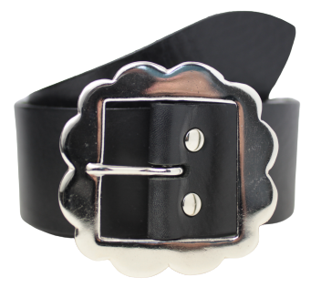 2" Inch Silver Flower Buckle