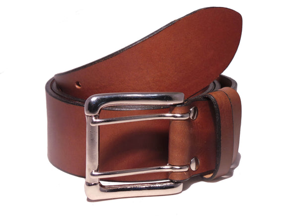 2 Prong Silver Buckle 2 Inch Belt