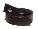 32mm Black Leather Belt Strap