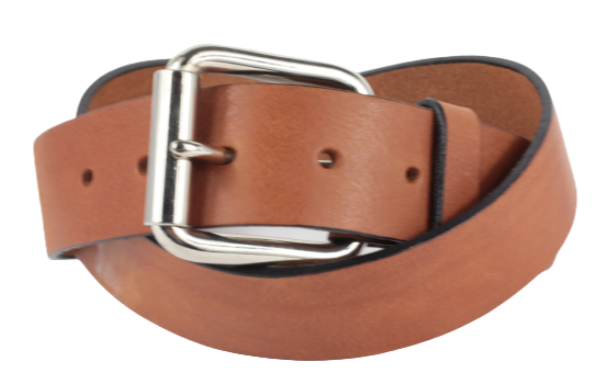 38mm Dark Tan Leather Belt