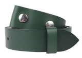 1.75" Green Leather Belt Strap