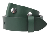 38mm Green Leather Belt Strap
