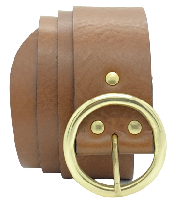 50mm Brown Leather Belt