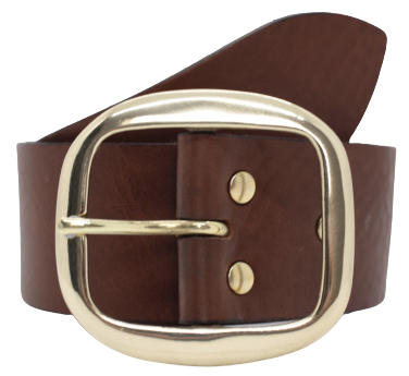 50mm Brown Quality Leather Belt