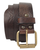Antique Brass Dark Brown Belt