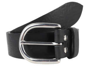 Black 1.5 Inch Black Designer Belt