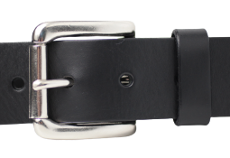 Black 1.5 Inch Leather Belt