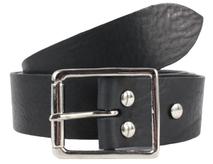 Buy Designer Black Leather Belt | For Sale 1 1/2 Inch Wide