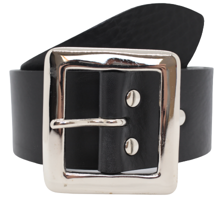 Haat Buigen toevoegen aan Black Leather Jean Belt Sales | Silver Square 2 Inch Buckle – Buckle My Belt