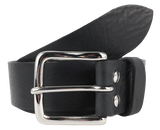 Black Inch and Half Leather Belt