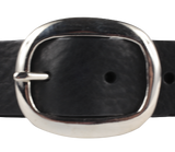 Black Leather Belt 1.25 Inch Wide