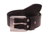 Black 1.5 Leather Trouser Belt