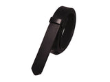Black 1 Inch Leather Belt Strap