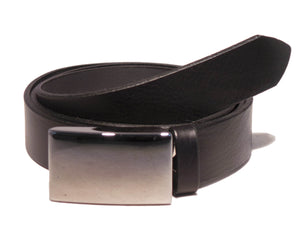 Black Leather 1.25 Inch Belt