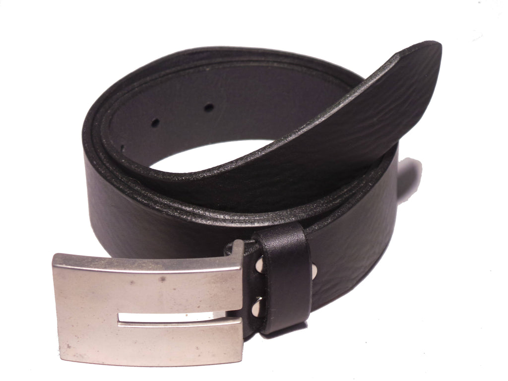 Black Leather Trouser Belt