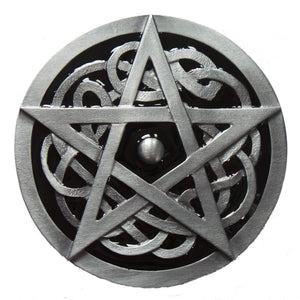 Black Pentagram Belt Buckle