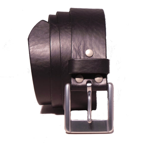 Black Trouser Belt 1.5 Inch Wide