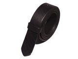 Black Leather Strap No Buckle