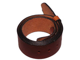 50mm Wide Brown Leather Belt Strap