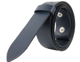 32mm Buckleless Blue Leather Belt Strap
