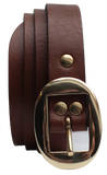 Brown 25mm Leather Trouser Belt