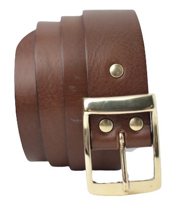 Brown Leather Belt for Men