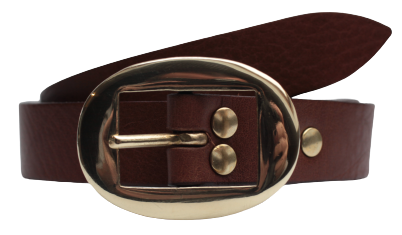 Brown Leather Trouser Belt