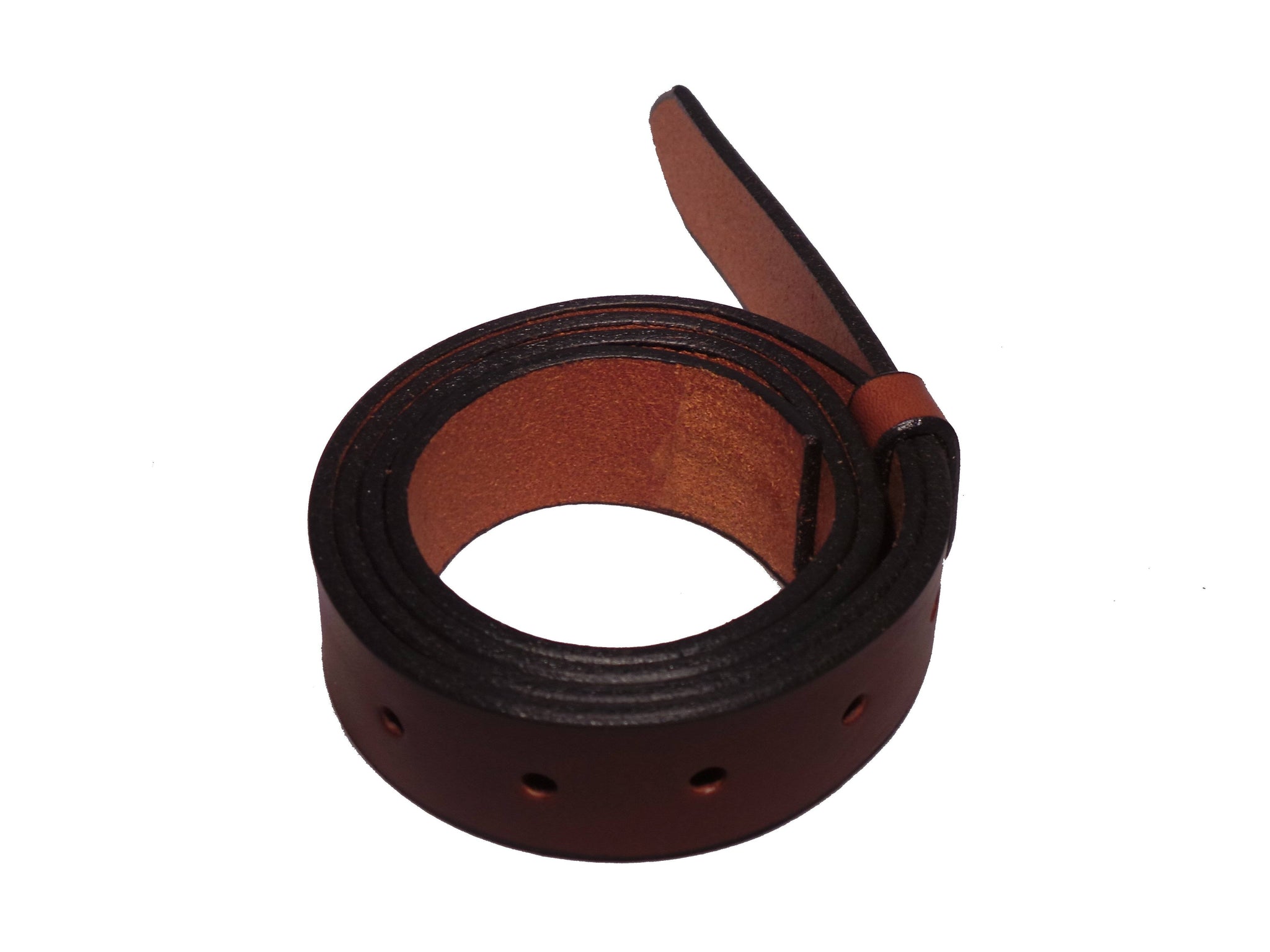 Leather Strap, Leather Strip, Leather Band, Natural Leather Belt Blank.  9-10 oz 51-55. (Brown Cognac, 1 1/2 inch (38mm.))