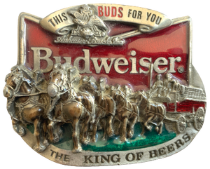 Budweiser This Buds For You Belt Buckle