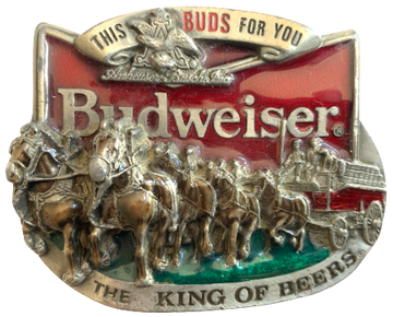 Budweiser This Buds For You Belt Buckle
