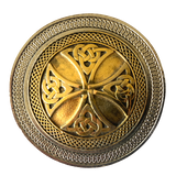 Celtic Cross Gold Belt Buckle