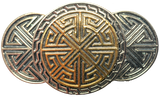 Celtic Runes Gold Silver Plated Belt Buckle