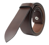 25mm Interchangeable Chestnut Leather Belt Strap