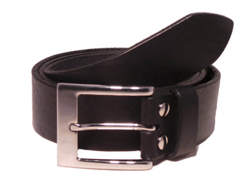 Classic Black Leather Belt