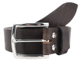 Dark Brown 38mm Wide Leather Belt