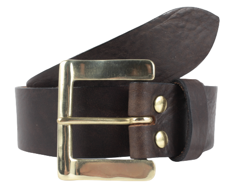 Dark Brown 38mm Leather Belt