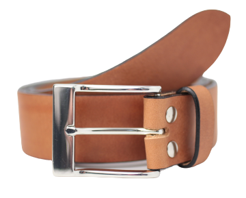 Dark Tan 1.5 Inch Leather Belt